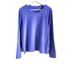 Gap lavender periwinkle long sleeve t-shirt